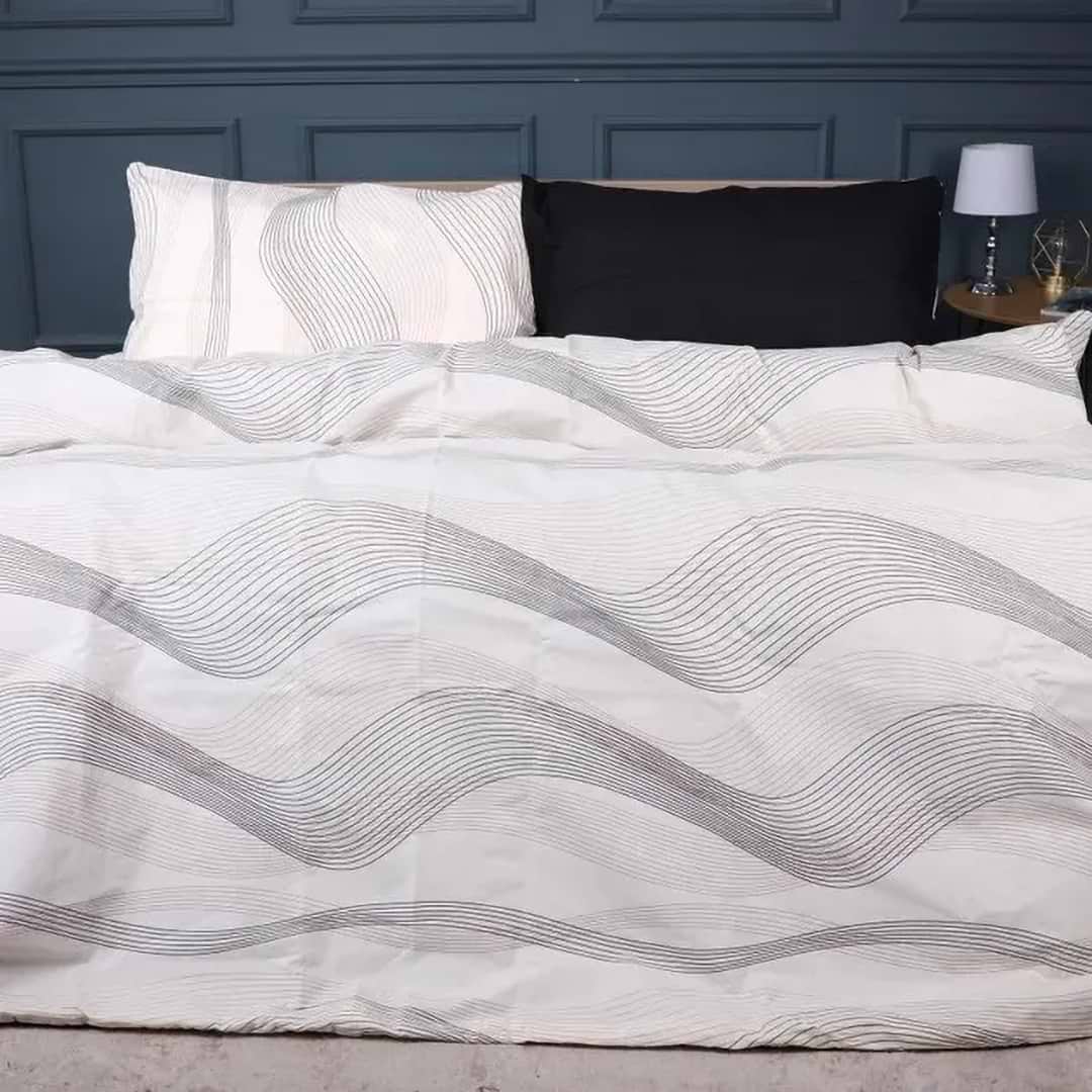 Комплект постельного белья MirSon Ranforce Elite 17-0733 Luxury Gold Waves 220х240 (2200010825169)